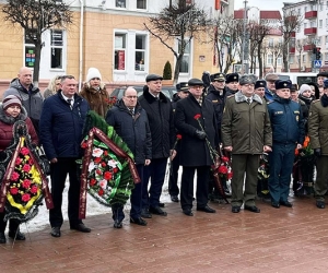 Возложение посвященное Дню защитников Отечества и Вооруженных Сил Республики Беларусь