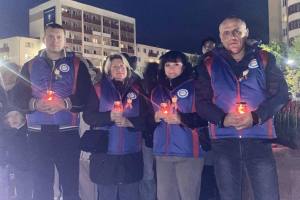 «Вечер зажжённых свечей» у памятного знака воинам-освободителям в г.Орша