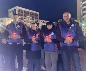 «Вечер зажжённых свечей» у памятного знака воинам-освободителям в г.Орша