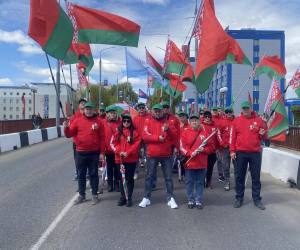 Праздничное шествие в честь 80-летия Великой Победы советского народа в Великой Отечественной войне 