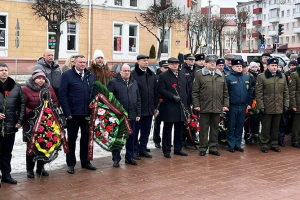 Возложение посвященное Дню защитников Отечества и Вооруженных Сил Республики Беларусь